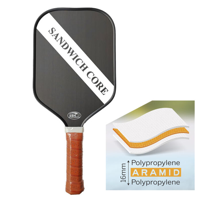 Thermoforming Gen2 PP+Aramid+PP Core Pickleball Paddle