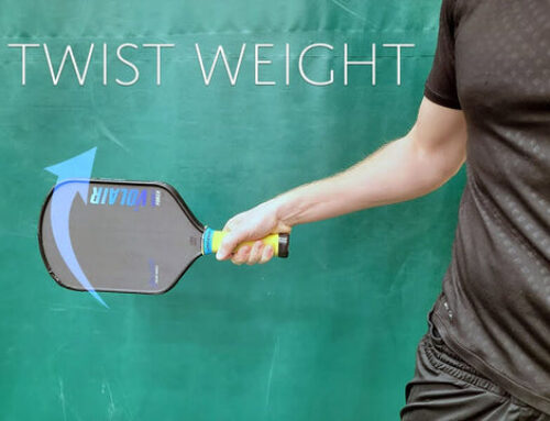 How important is pickleball paddle twisting weight