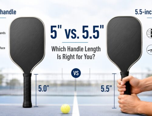 5-Inch vs 5.5-Inch Pickleball Paddle Handles: Grip Length, Two-Handed Backhands & Player Fit