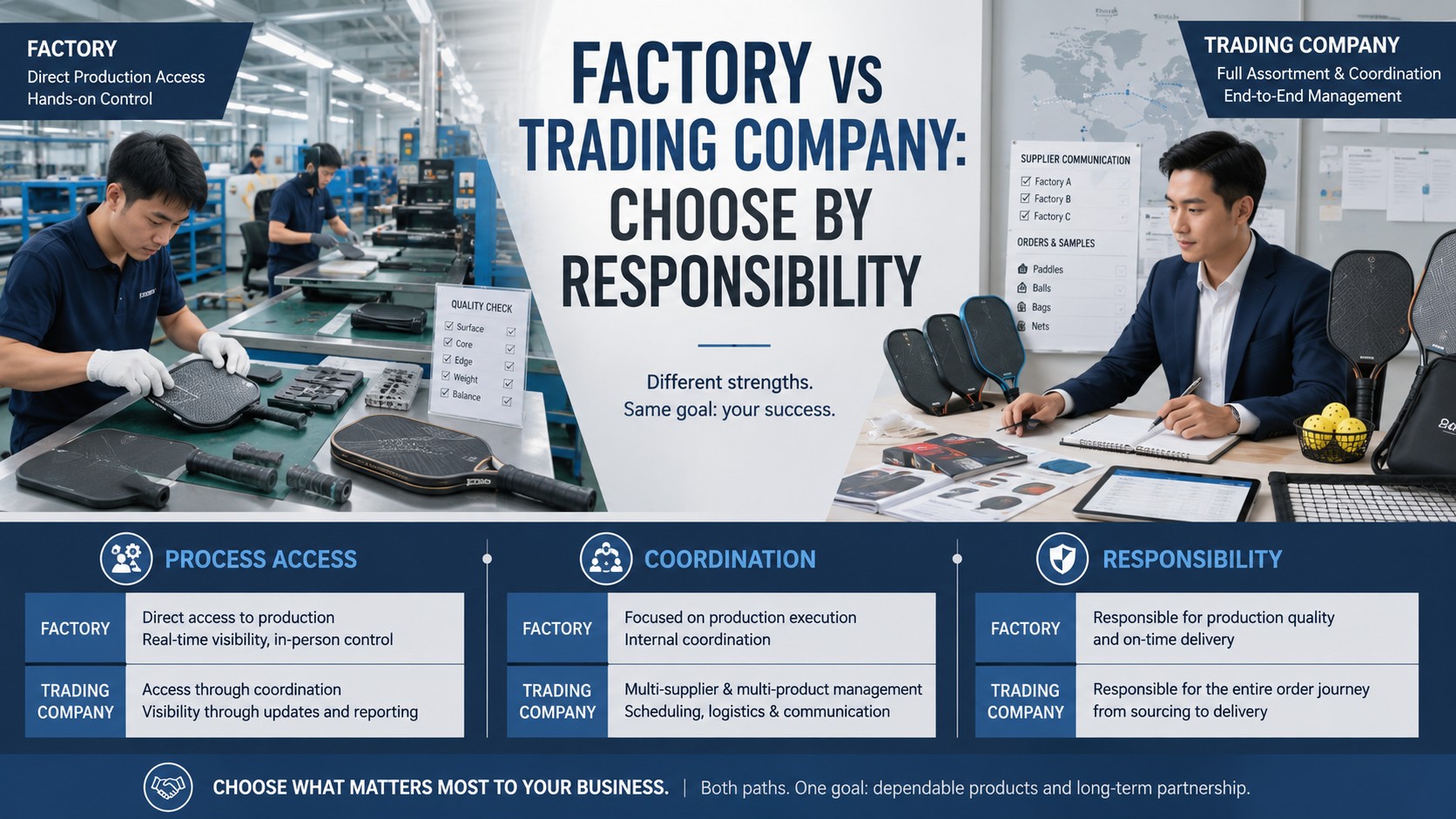 Factory vs trading company
