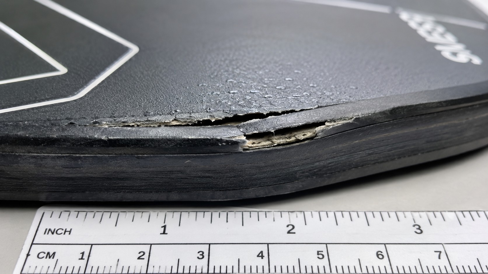 Visible Delamination