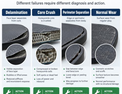 Why Pickleball Paddles Delaminate: Core Crush, Bond Failure, Symptoms & Prevention