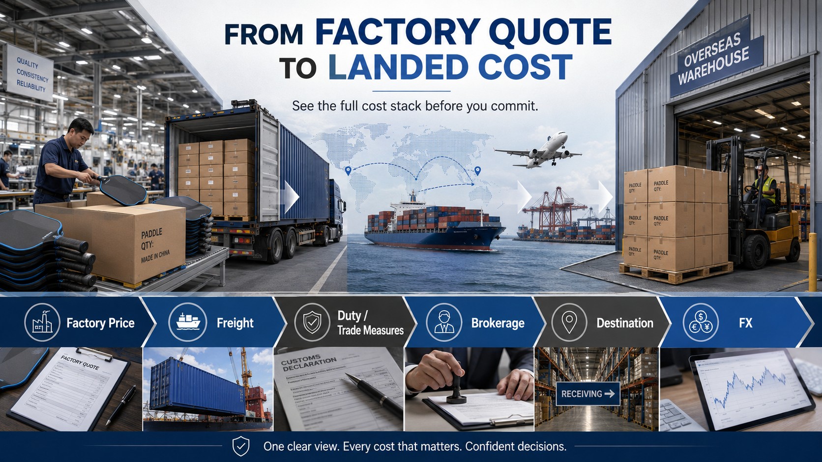 landed cost stack