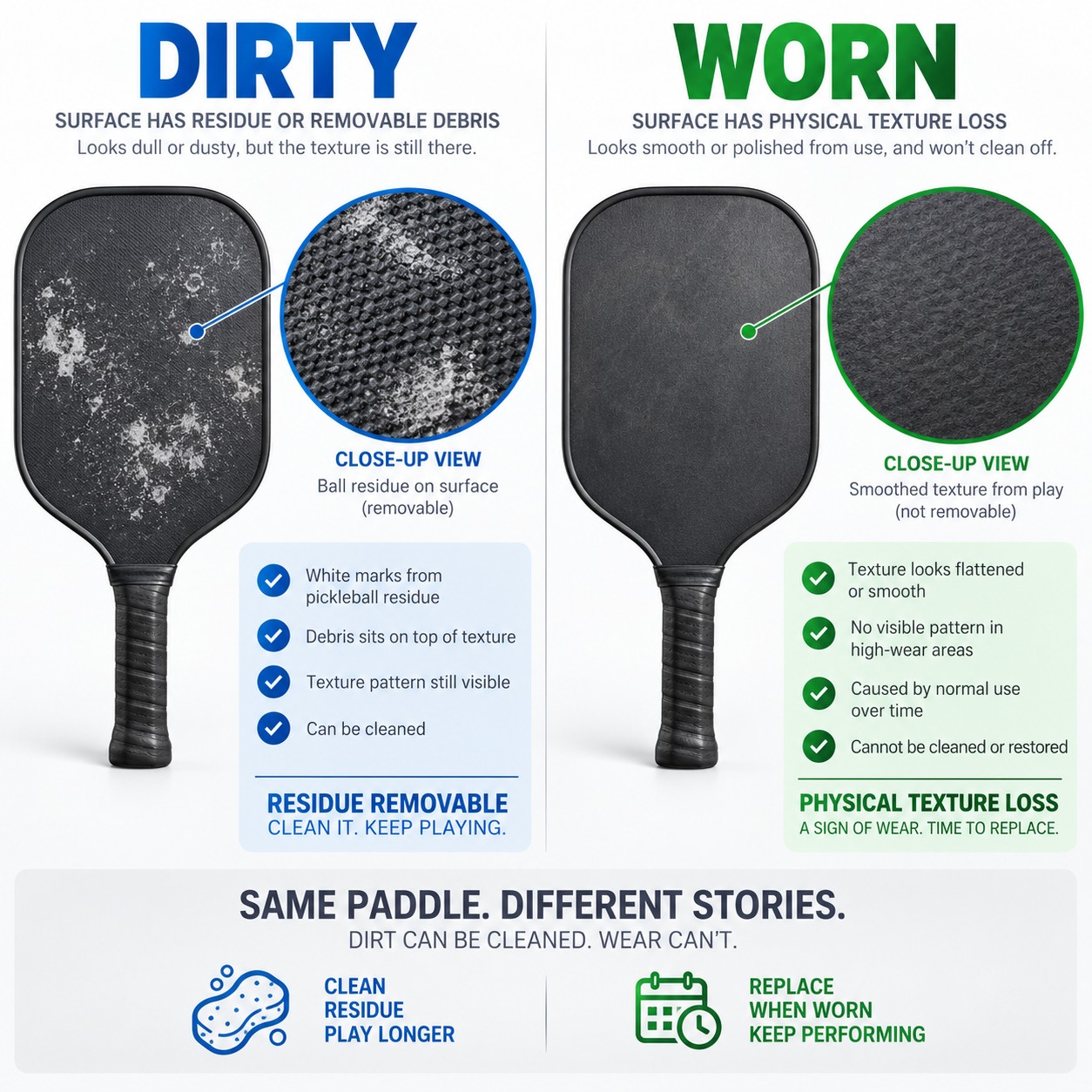 Dirty vs Worn