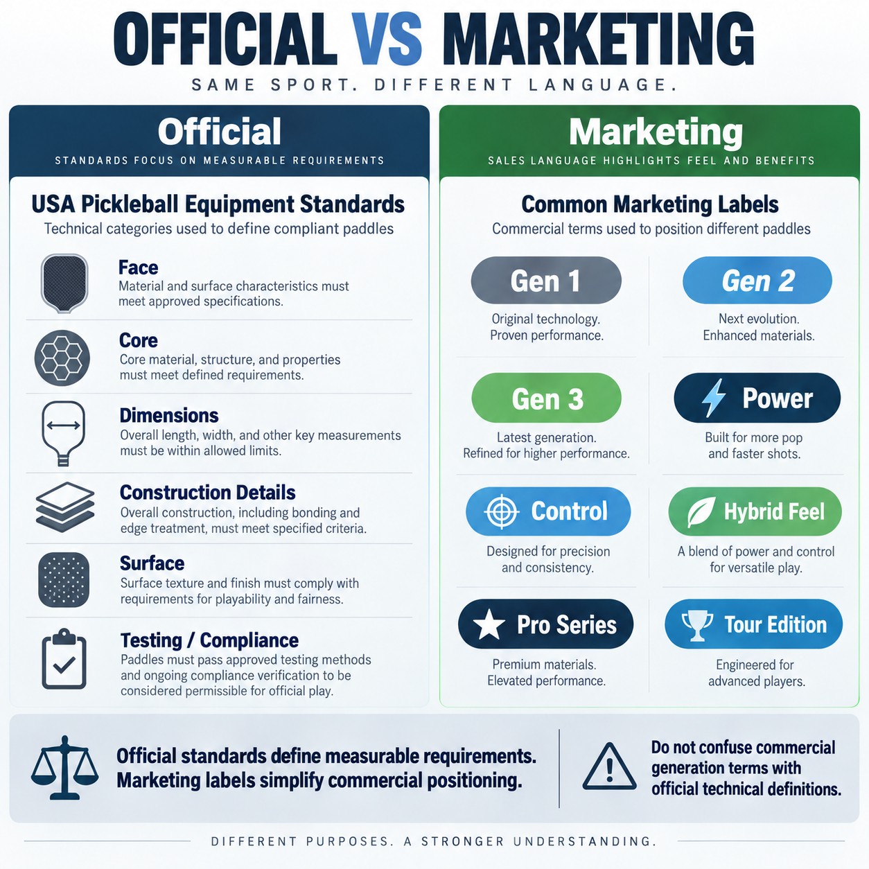 Official vs Marketing