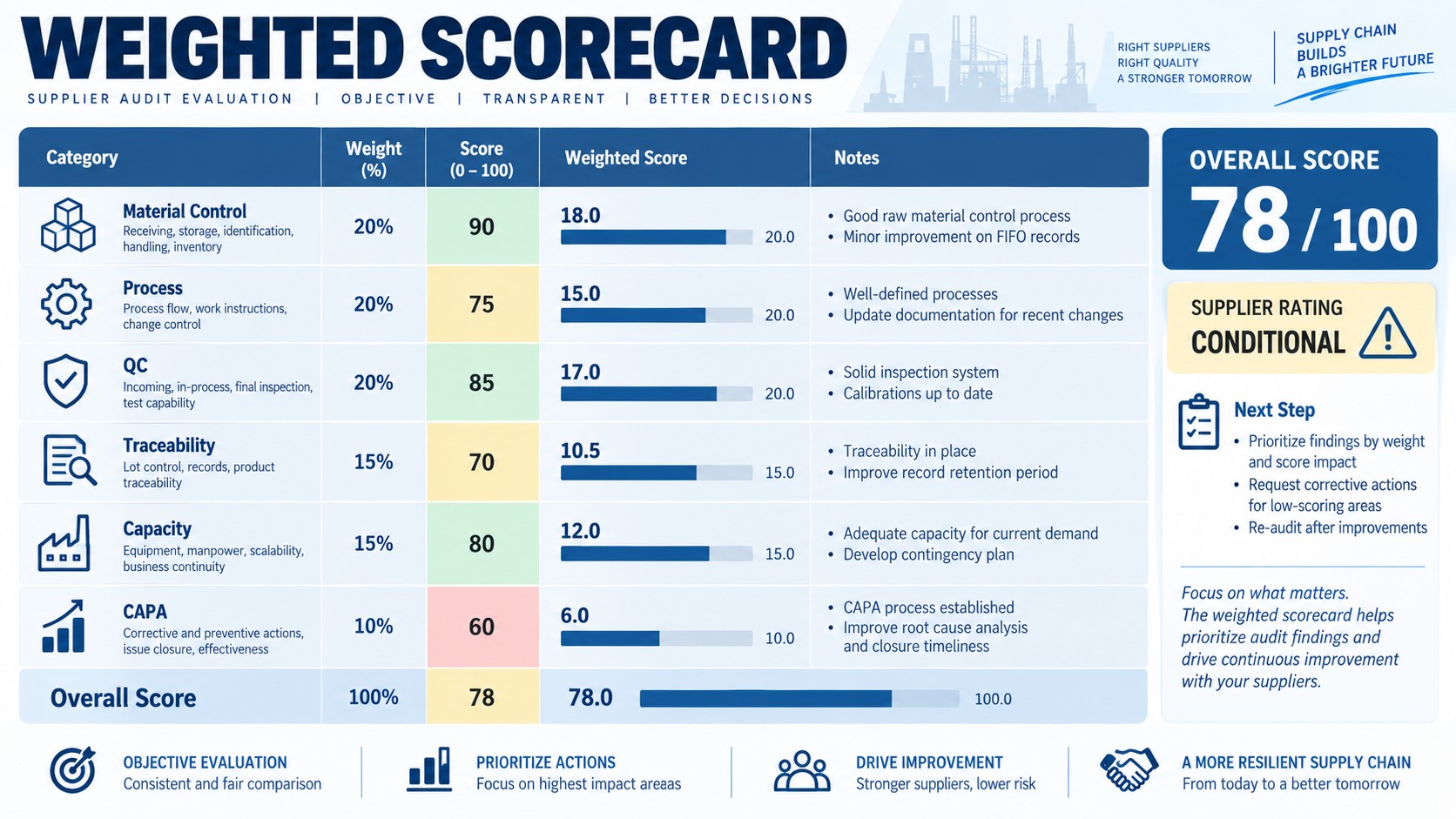Weighted Scorecard
