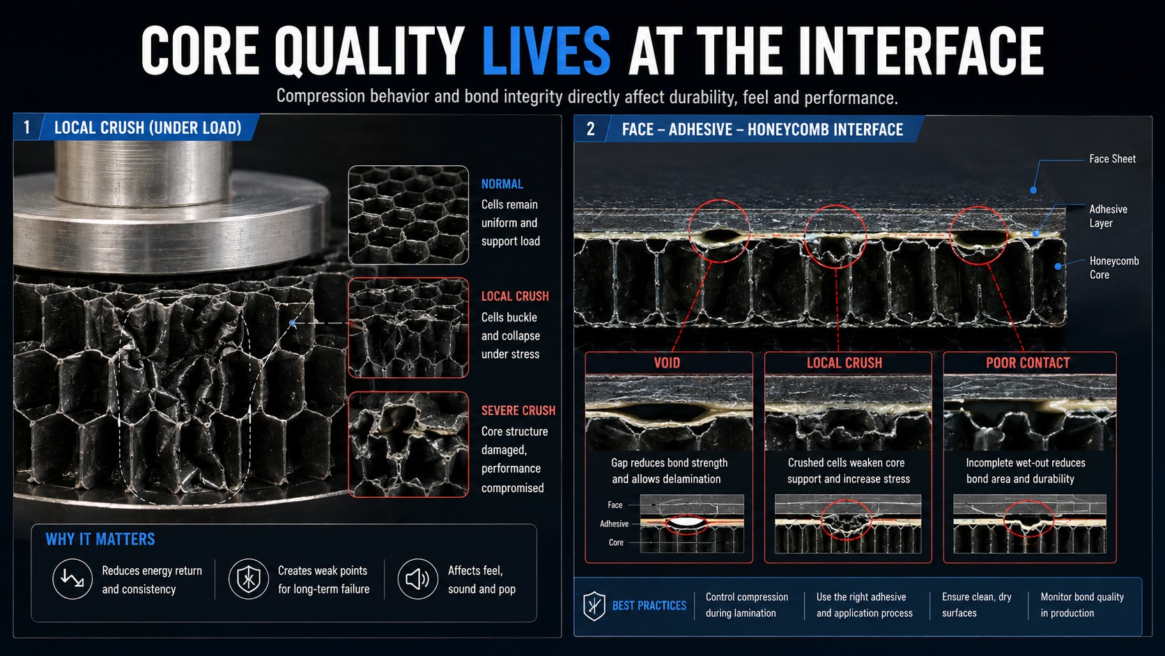 Crush & bond interface