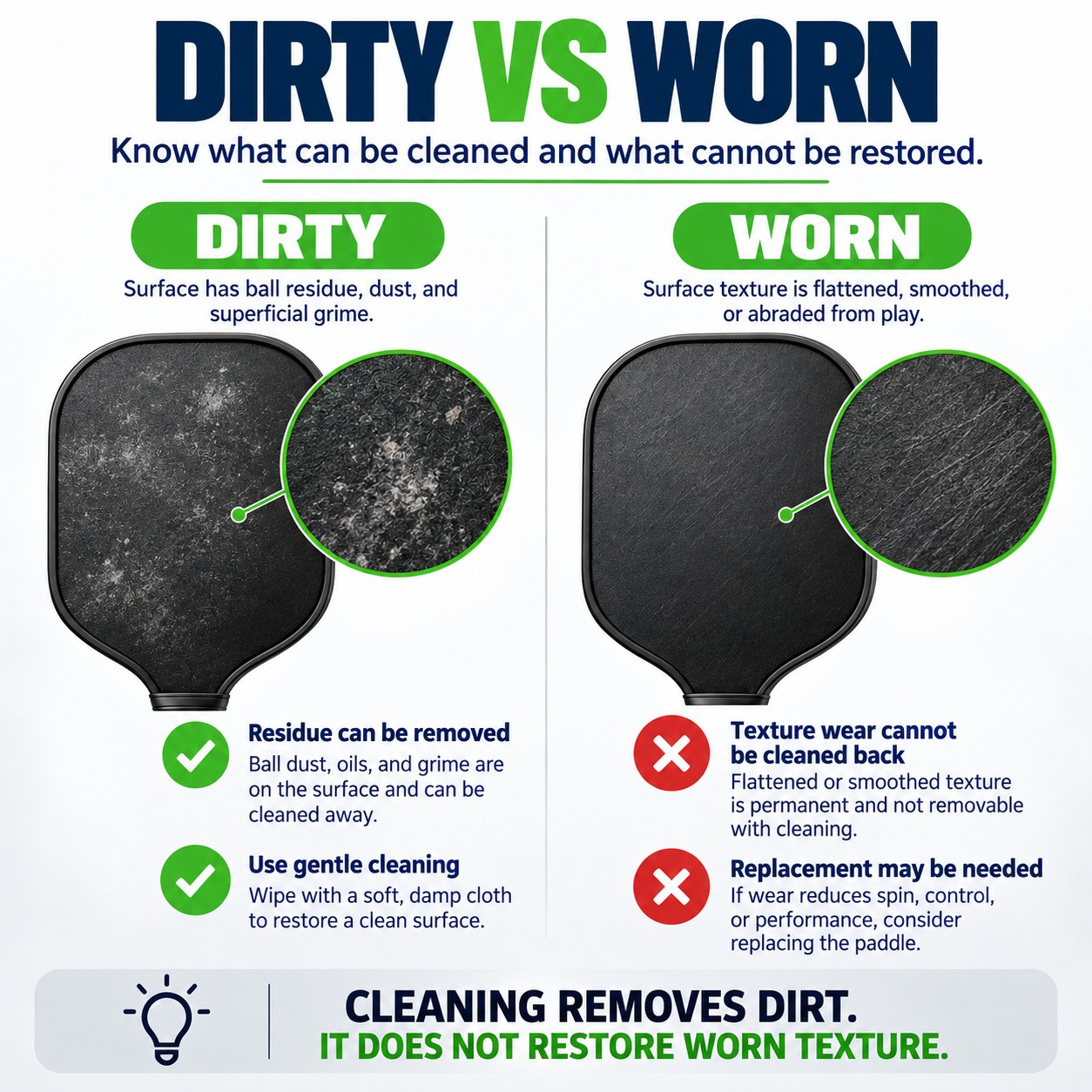 Dirty vs Worn