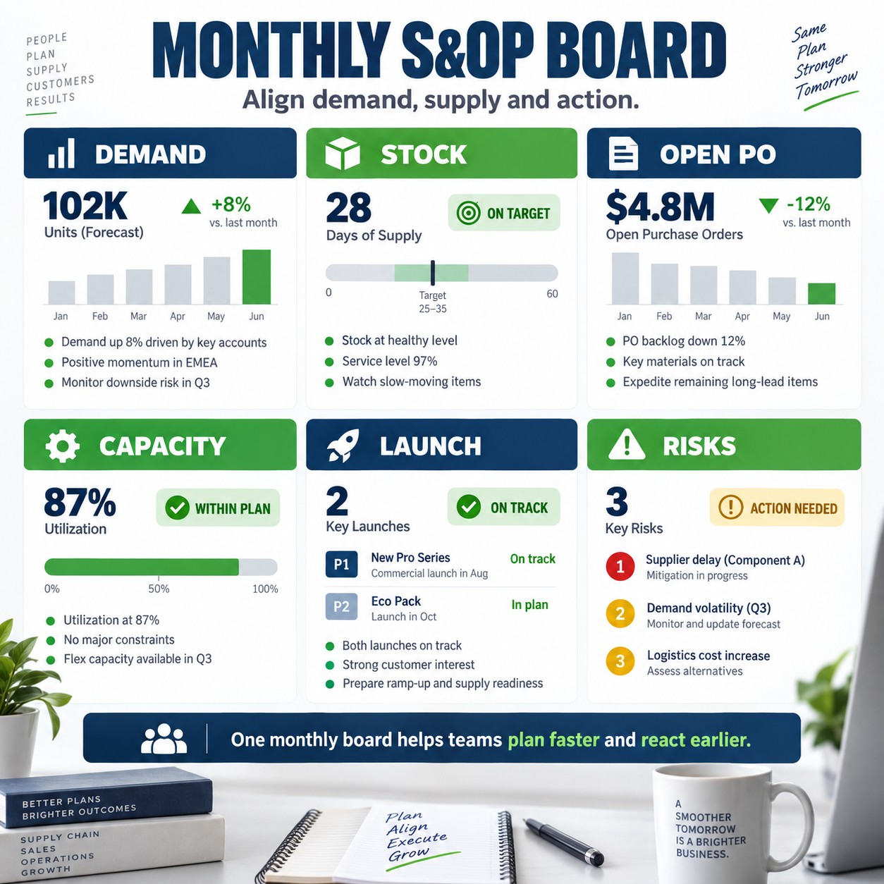 Monthly S&OP Board